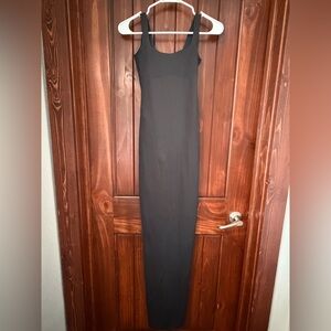 SKIMS Sleek Black Maxi Dress